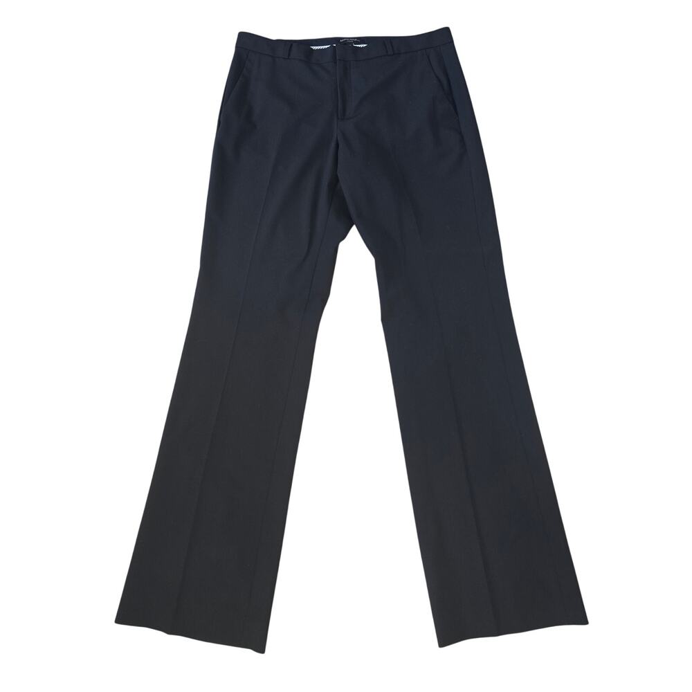 Banana Republic Logan Wool Blend Black Trouser Pants Size: 12L